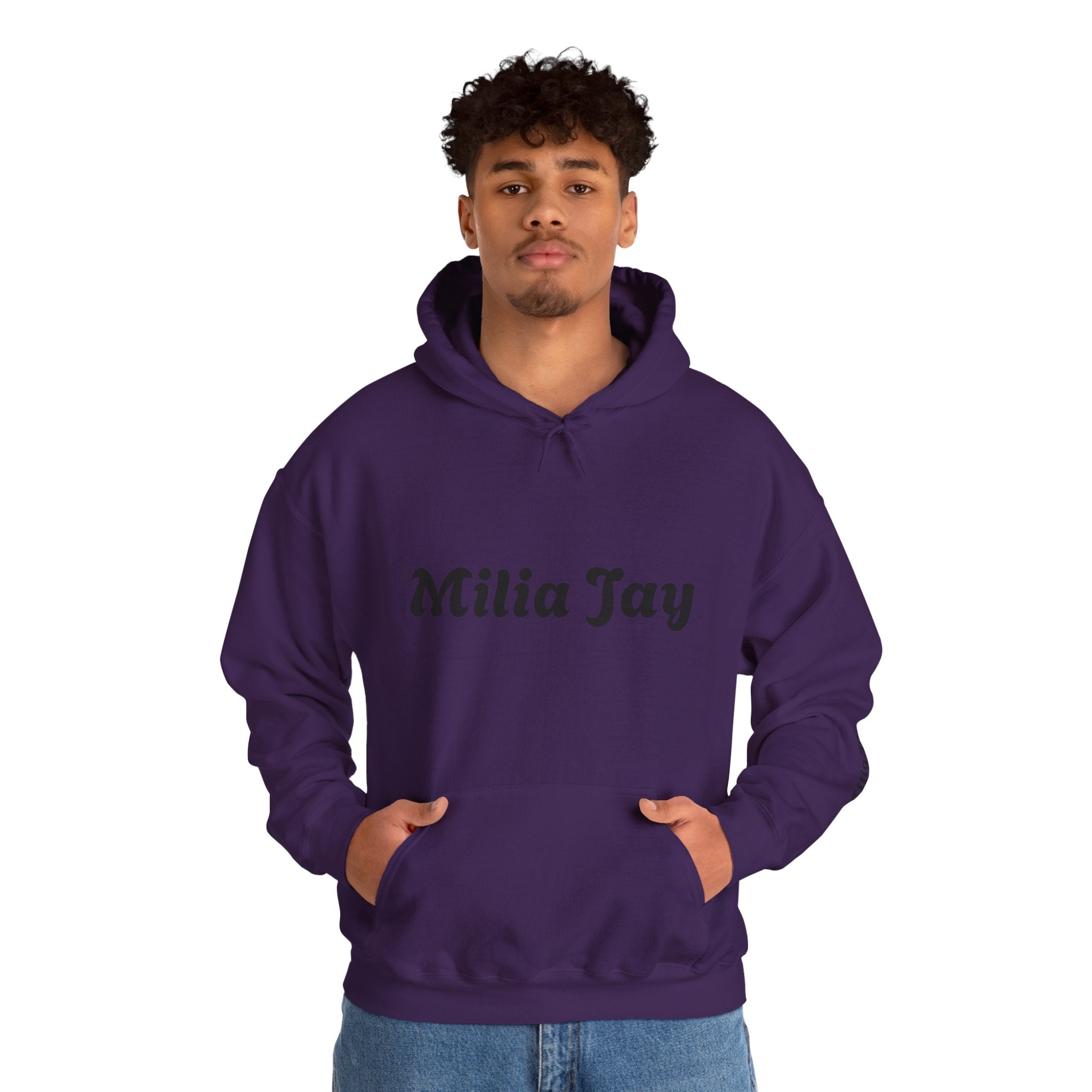 Milia Jay Hoodie with Red Heart Back