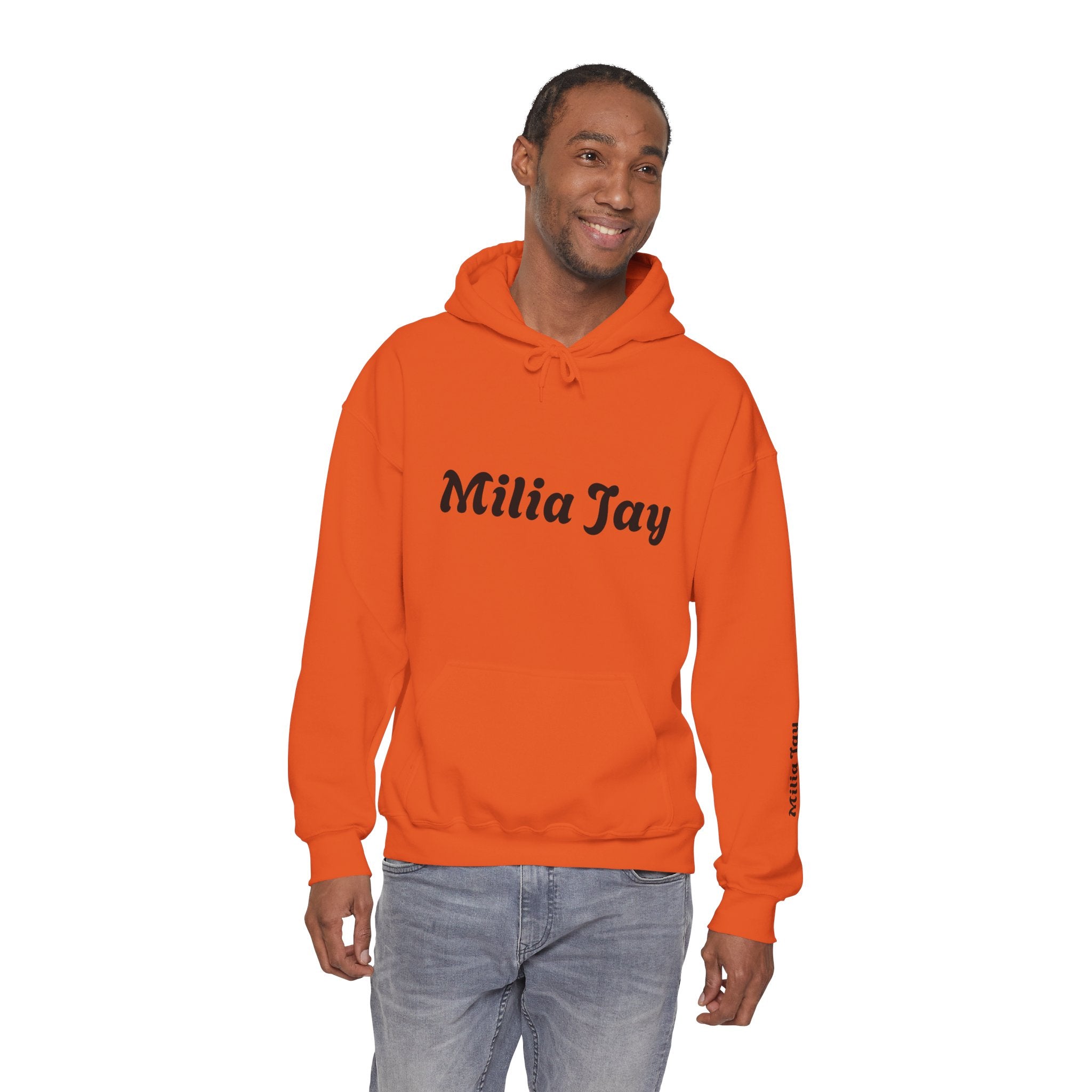 Milia Jay Hoodie with Red Heart Back
