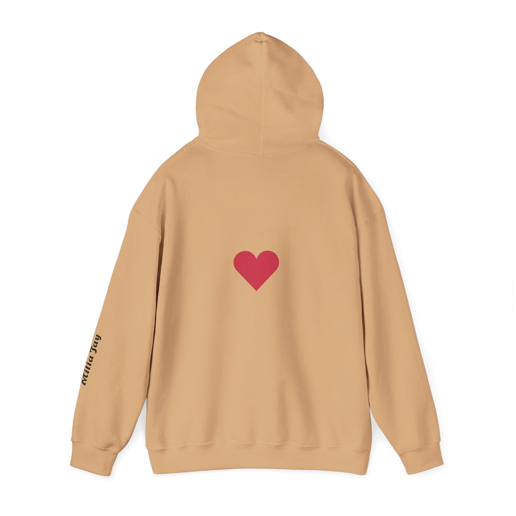 Milia Jay Hoodie with Red Heart Back