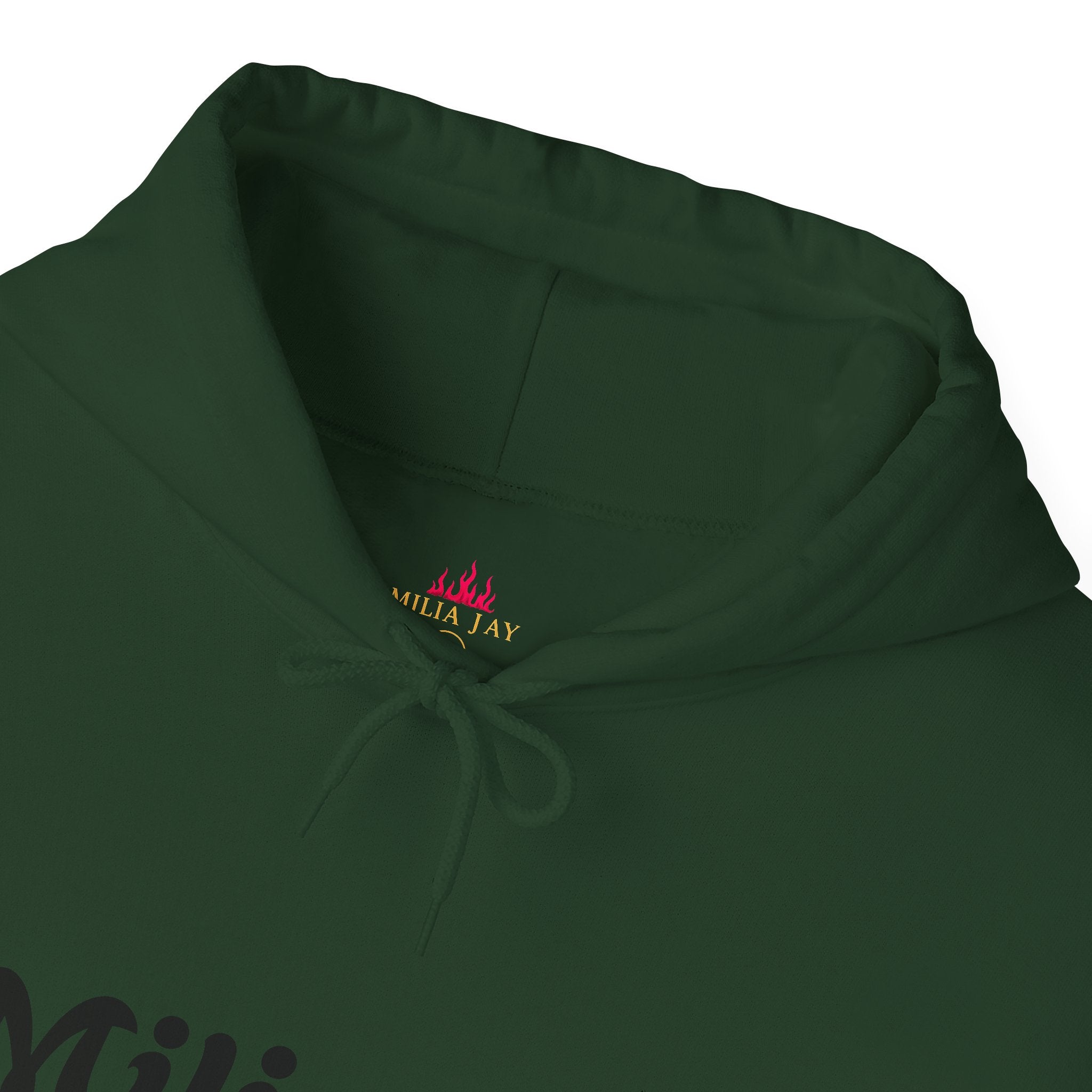 Milia Jay Hoodie with Red Heart Back