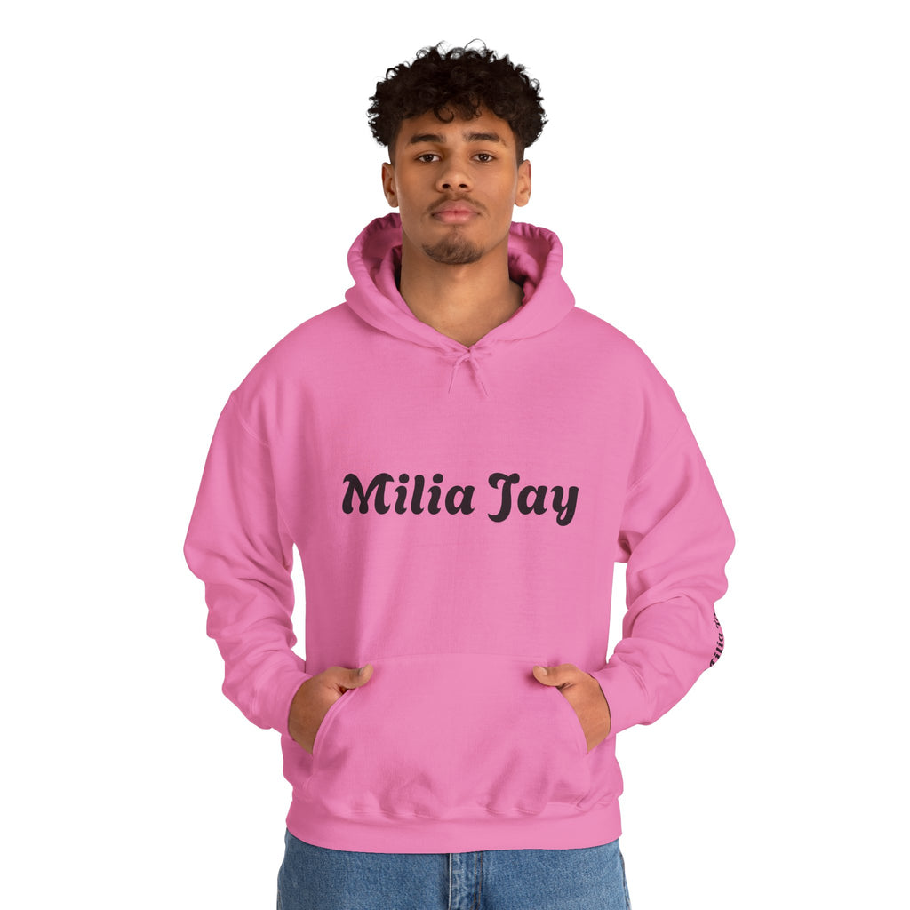 Milia Jay Hoodie with Red Heart Back