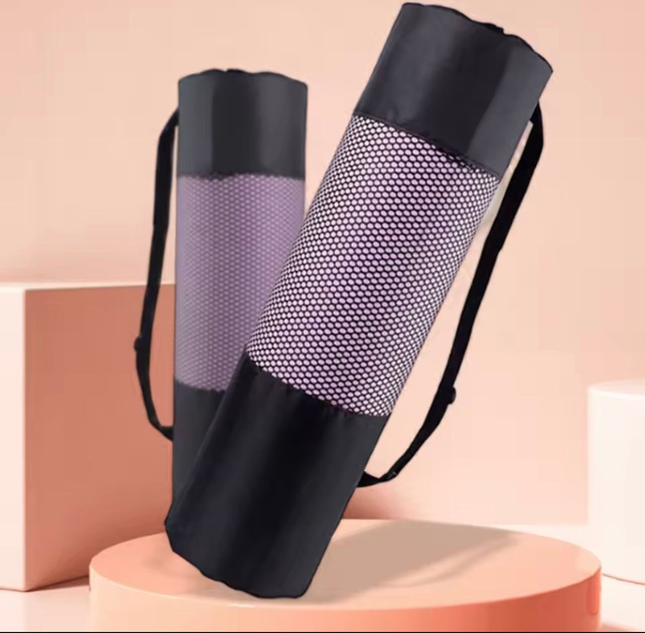 Yoga Mat Bag for Women – Large Fitness Gym Tote Inspired by Alo Yoga Bag Style for Pilates, Workout & Wellness Essentials