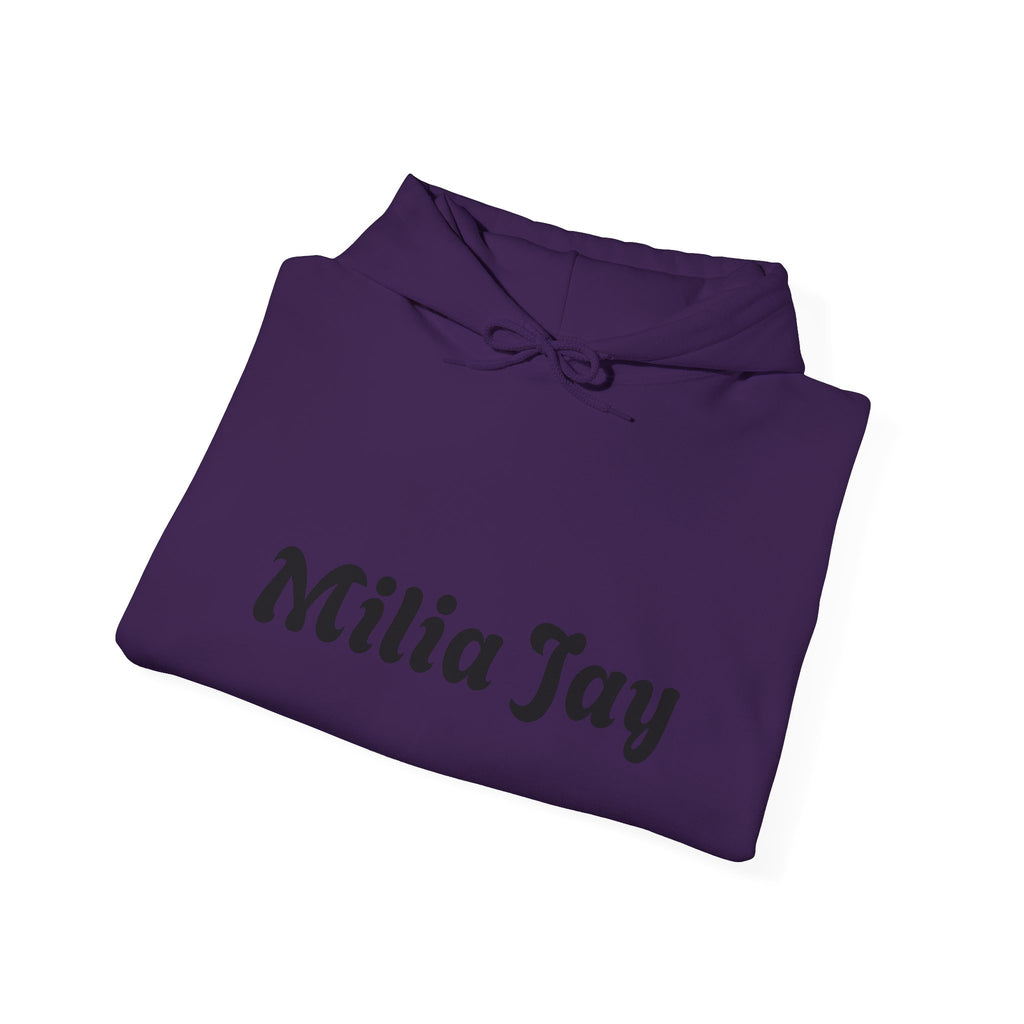 Milia Jay Hoodie with Red Heart Back