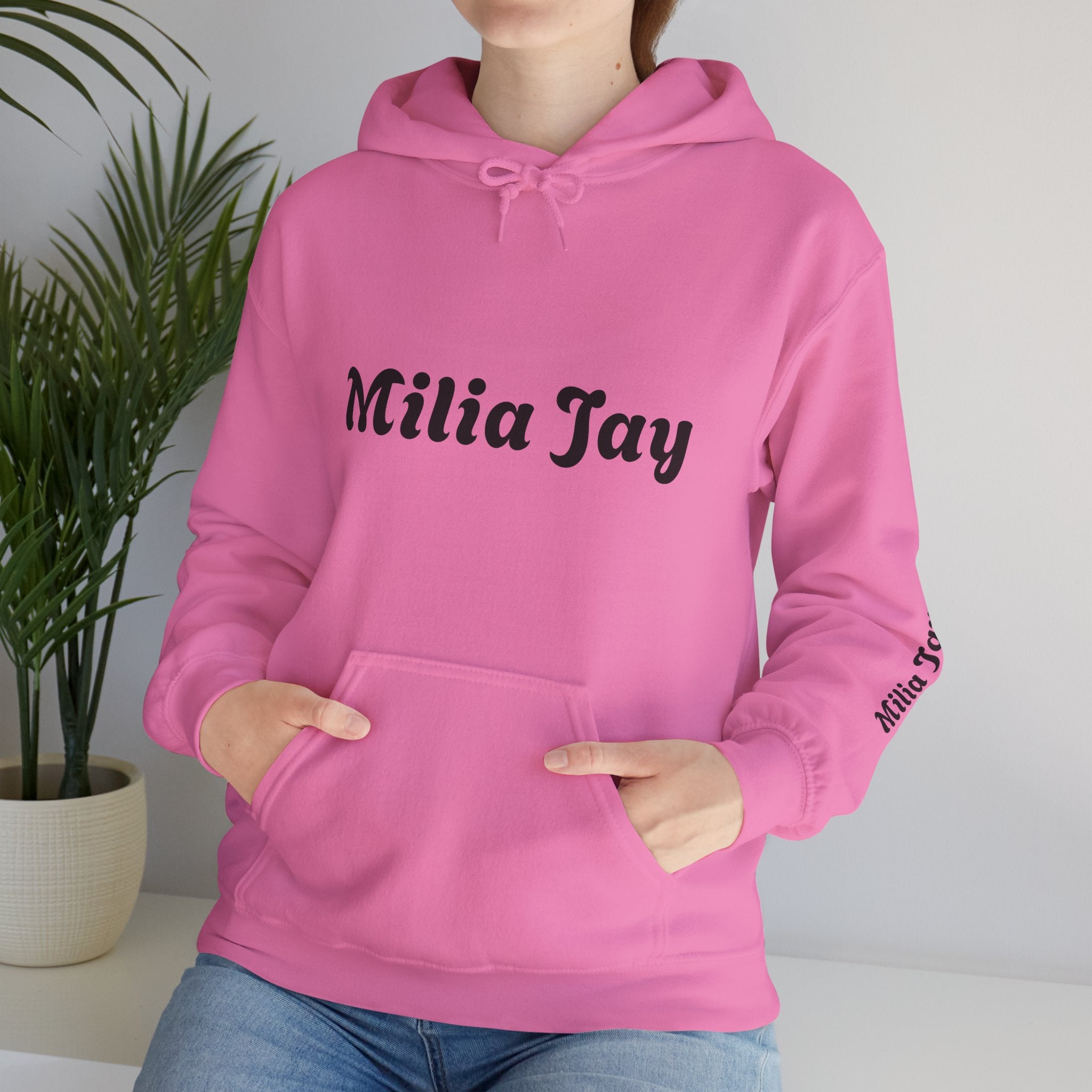 Milia Jay Hoodie with Red Heart Back