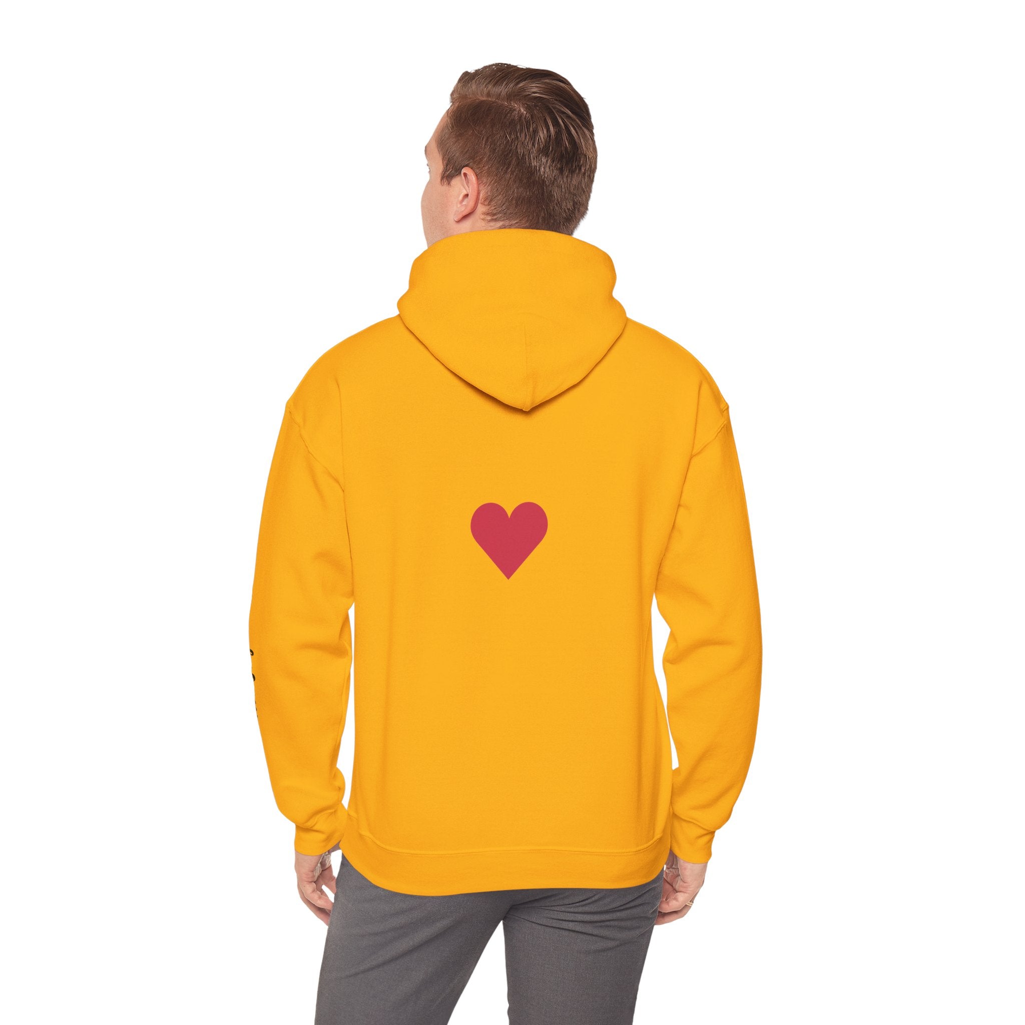Milia Jay Hoodie with Red Heart Back