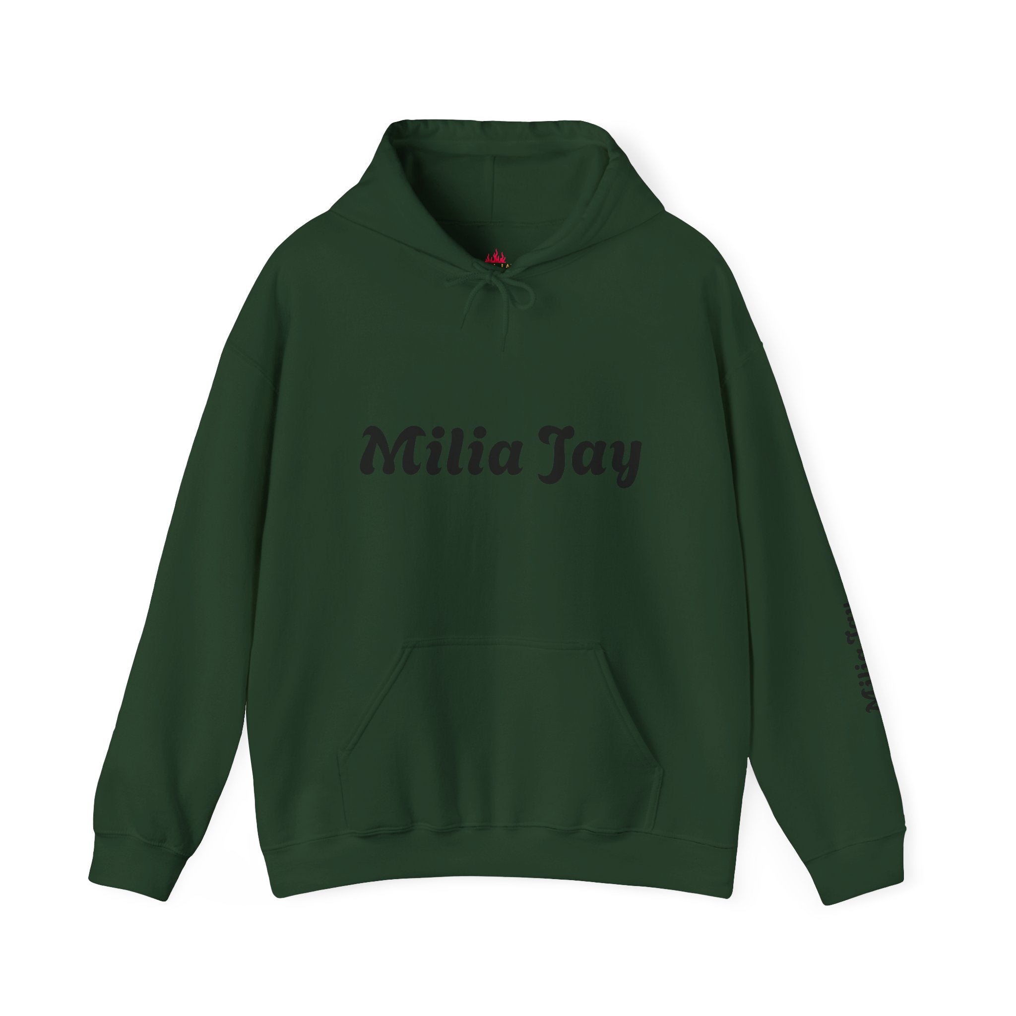 Milia Jay Hoodie with Red Heart Back