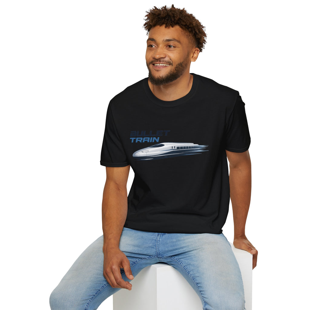 The Bullet Train Unisex Softstyle T-Shirt Japan Shinkansen Tokyo Graphic Tee Japanese Streetwear Shirt