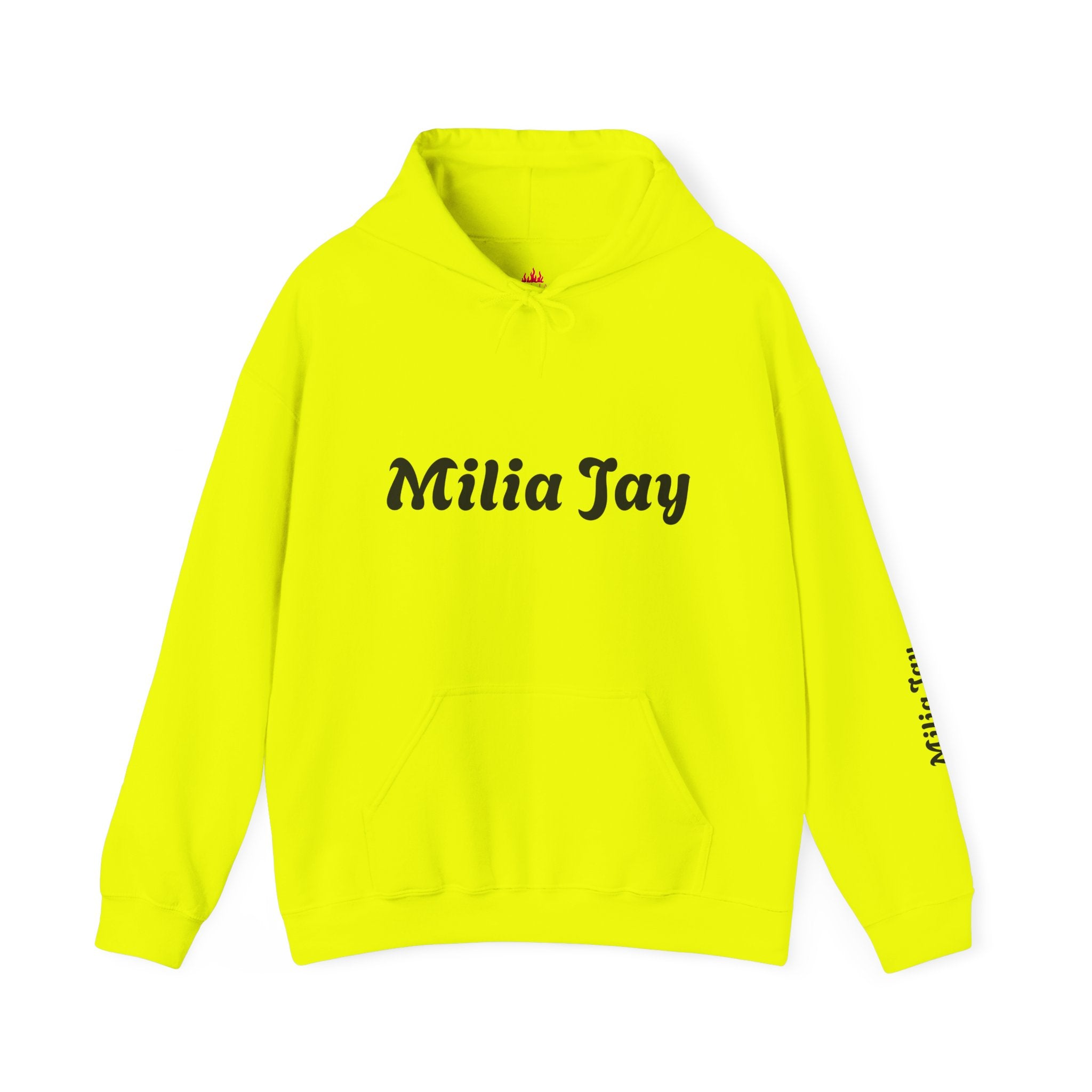 Milia Jay Hoodie with Red Heart Back