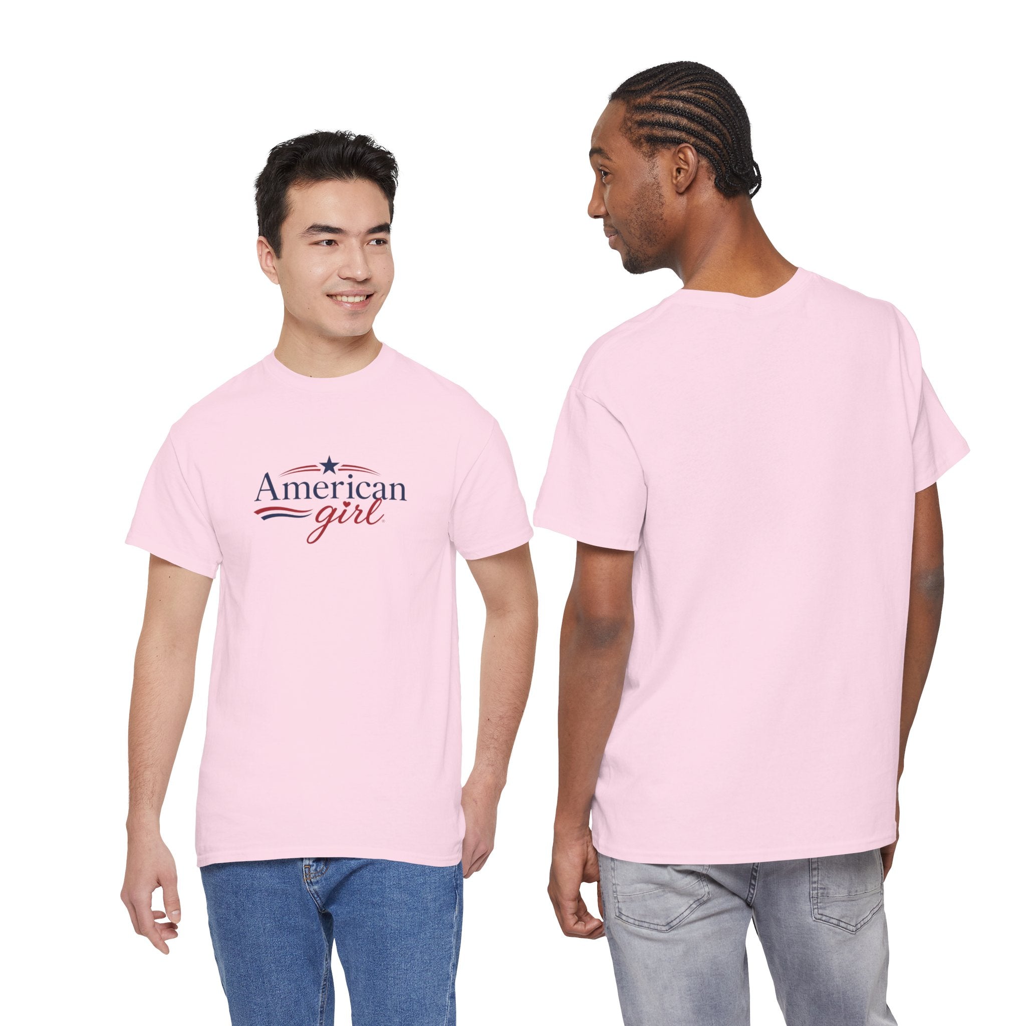 American Girl T-Shirt — Patriotic Stars & Script Tee