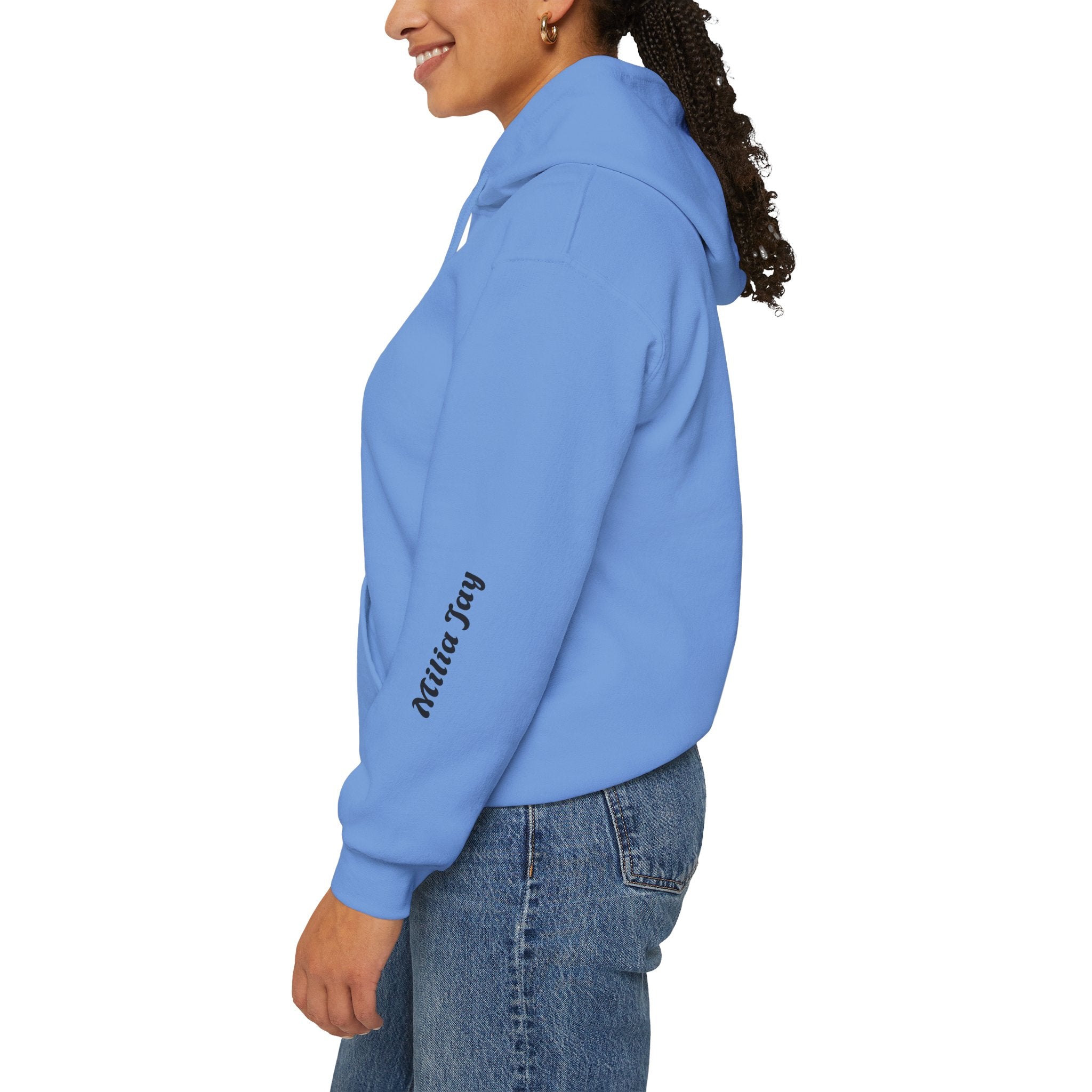 Milia Jay Hoodie with Red Heart Back