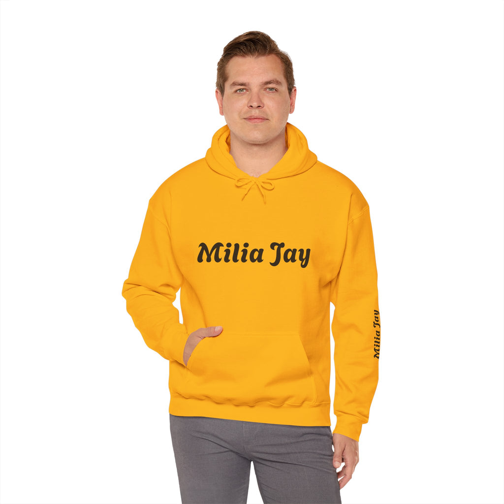 Milia Jay Hoodie with Red Heart Back