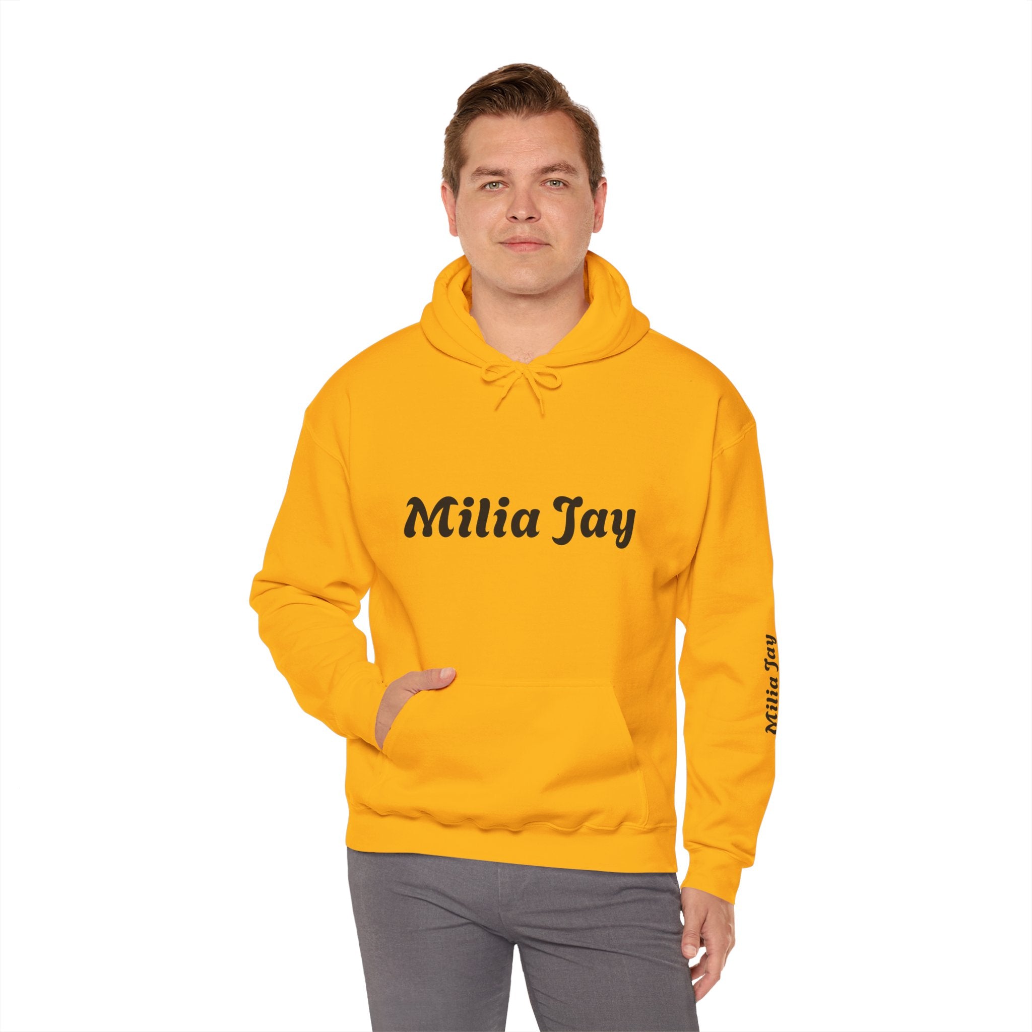 Milia Jay Hoodie with Red Heart Back