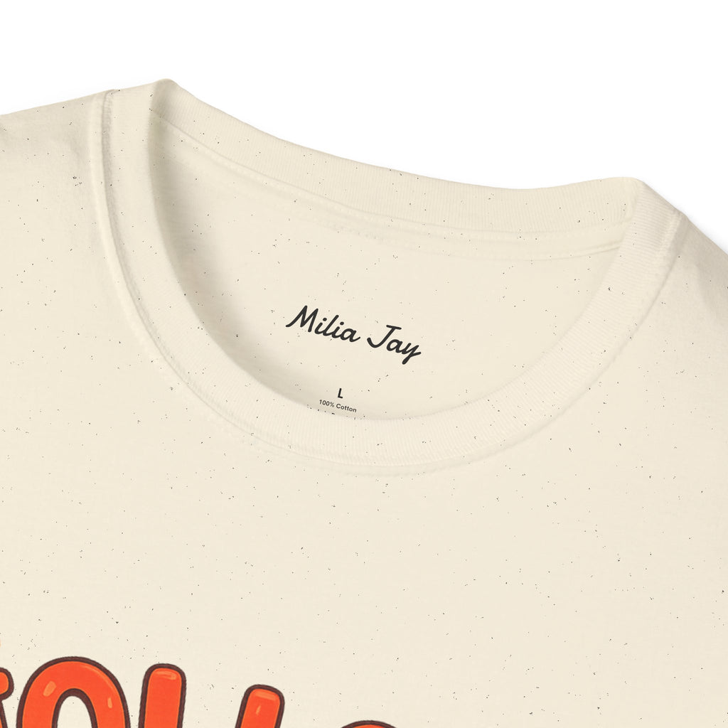 Jollof Rice T-Shirt Cute Kawaii Bowl Design (“Na happiness be this”)