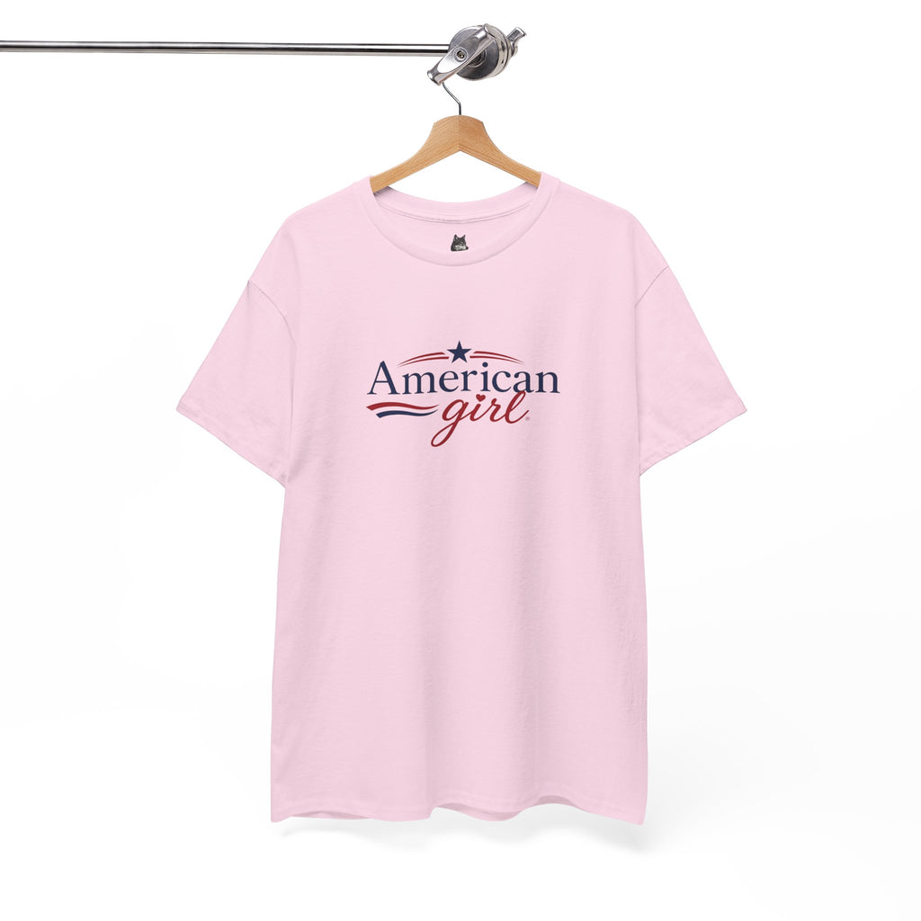American Girl T-Shirt — Patriotic Stars & Script Tee