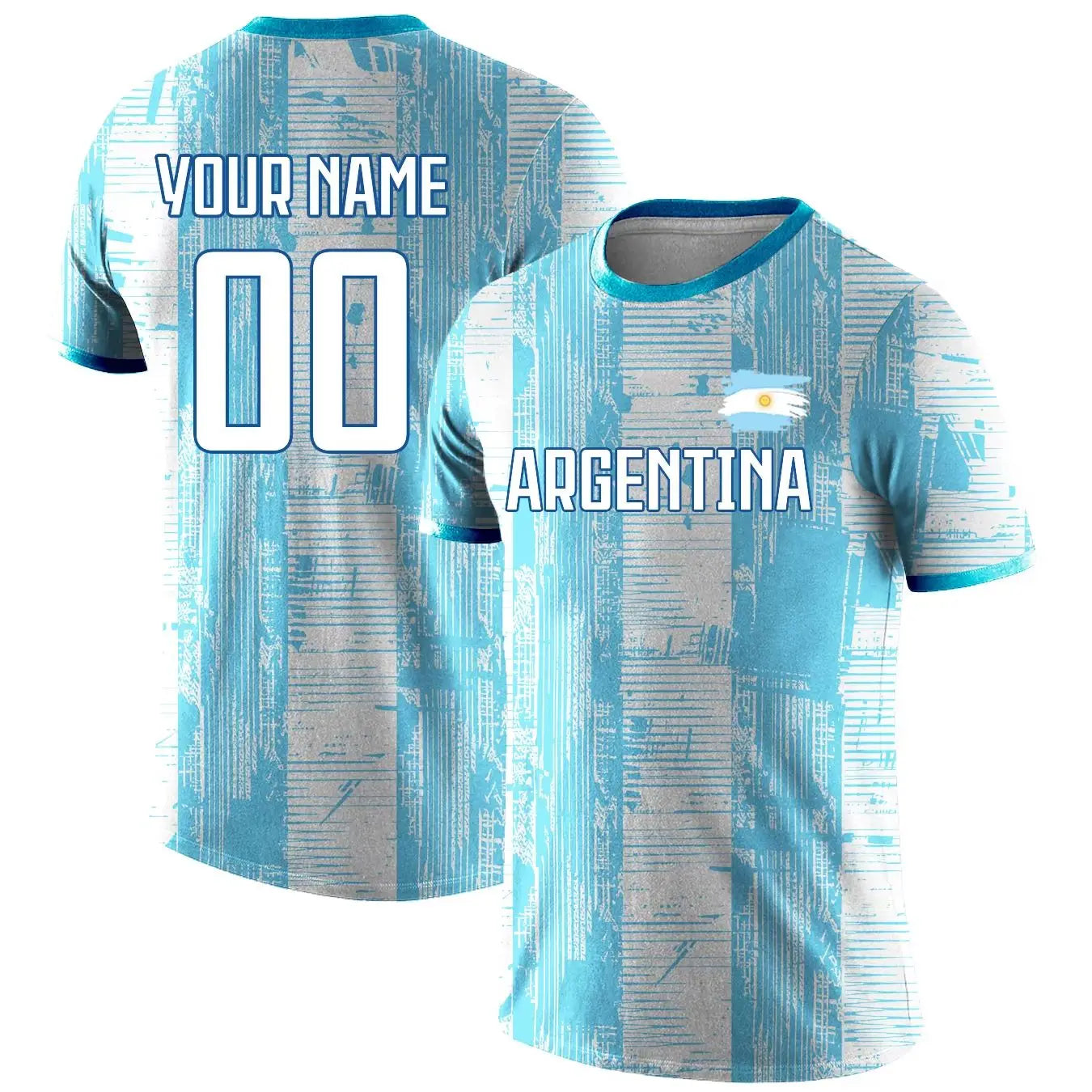 Unisex Custom Argentina Jersey 2026 World Cup – Personalized Name & Number Football Jersey | Breathable Quick-Dry Sportswear | Argentina World Cup 2026 Jersey.