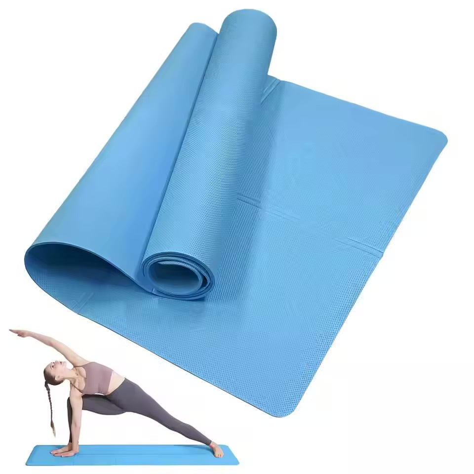 Milia Jay Best Yoga Mat – Anti-Slip 4mm EVA Yoga Mat for Pilates & Fitness, Lightweight Travel Yoga Mat for Home, Gym & Exercise