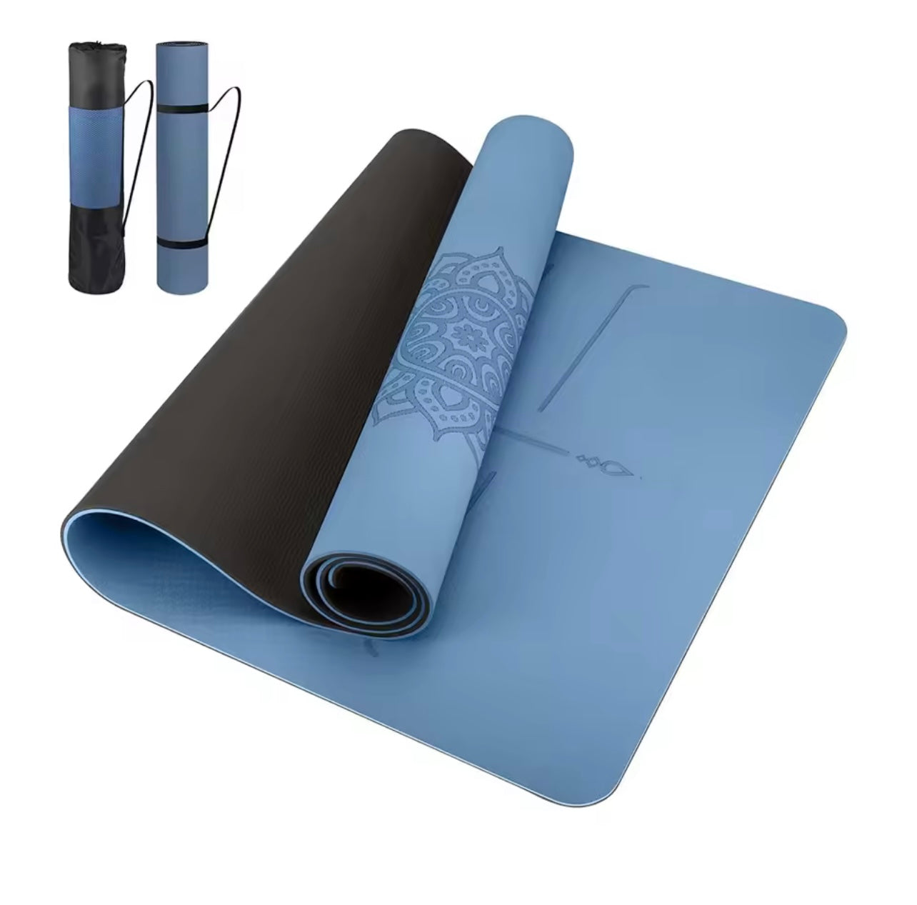 Milia Jay Premium TPE Yoga Mat – Non-Slip Fitness & Wellness Exercise Mat