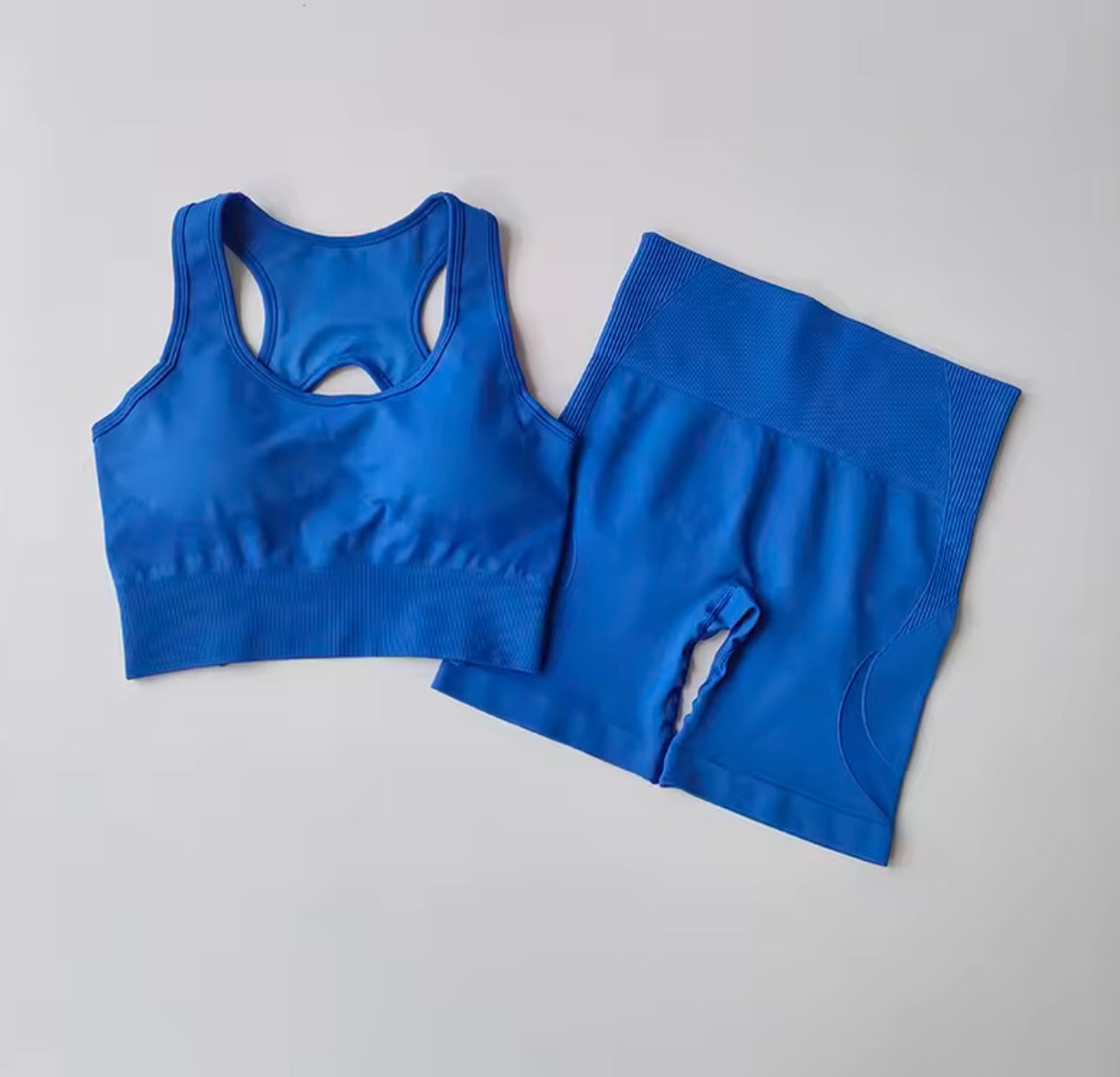 2 Piece Women Seamless Yoga Set Sexy Sport Bra + High Waist Sports Shorts Gym Clothing Fitness Sleeveless Shorts Suit Sportswear | Womens Sportswear UK | Womens Sportswear Sets