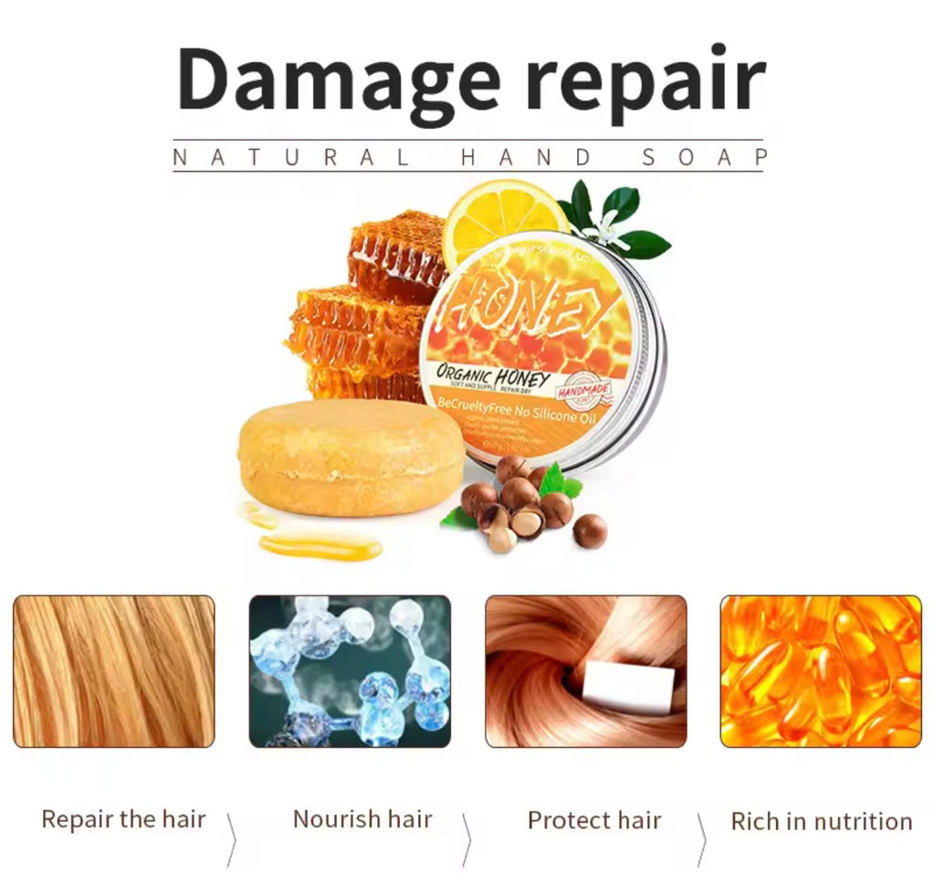 Honey Shampoo and Conditioner & Aloe Vera Shampoo for Hair – Deep Moist Japanese Honey Shampoo with Organic Honey and Aloe Vera for Dry Damaged Hair