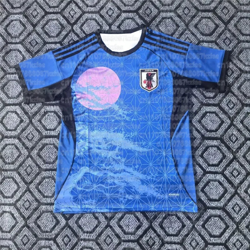 Japan Football Jersey Sports Casual T-Shirt Breathable Quick Dry Elastic Daily Training Top for FamilyMatching Kids Tops Tees
