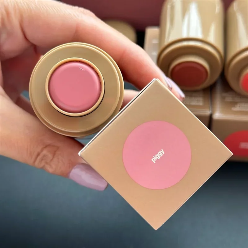 rhode pocket blush Inspired Cream Blush Stick & Lip Gloss Phone Case for iPhone 16 & 17 – SALTY TAN Raspberry Espresso Makeup INS Style