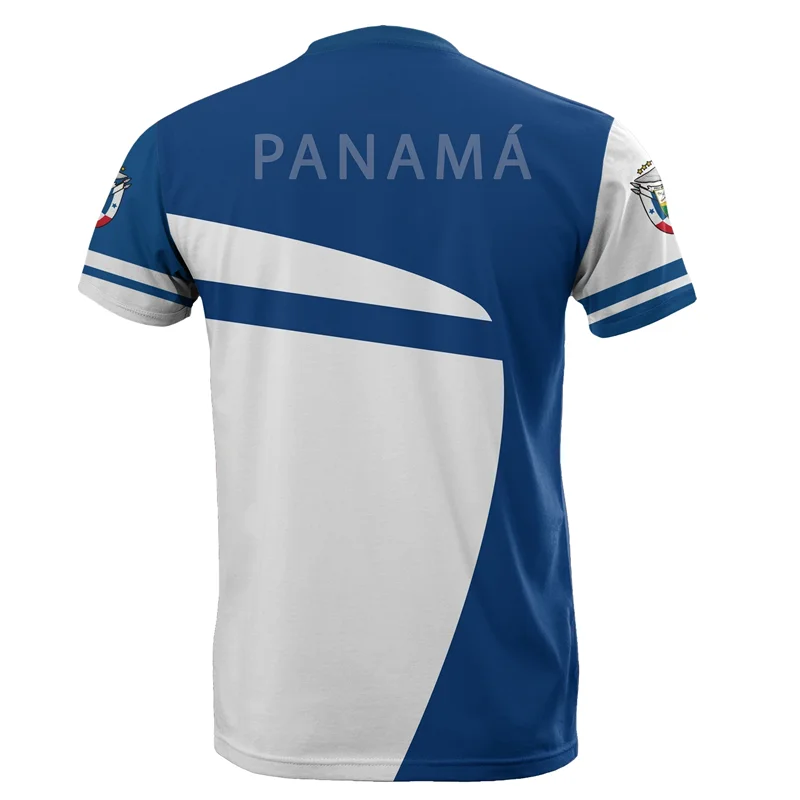 Fashion Panama Flag Pattern T Shirt For Men Sports Gym T-shirt Tops Summer Street 3D Printed Short Sleeves Casual Loose Tees
