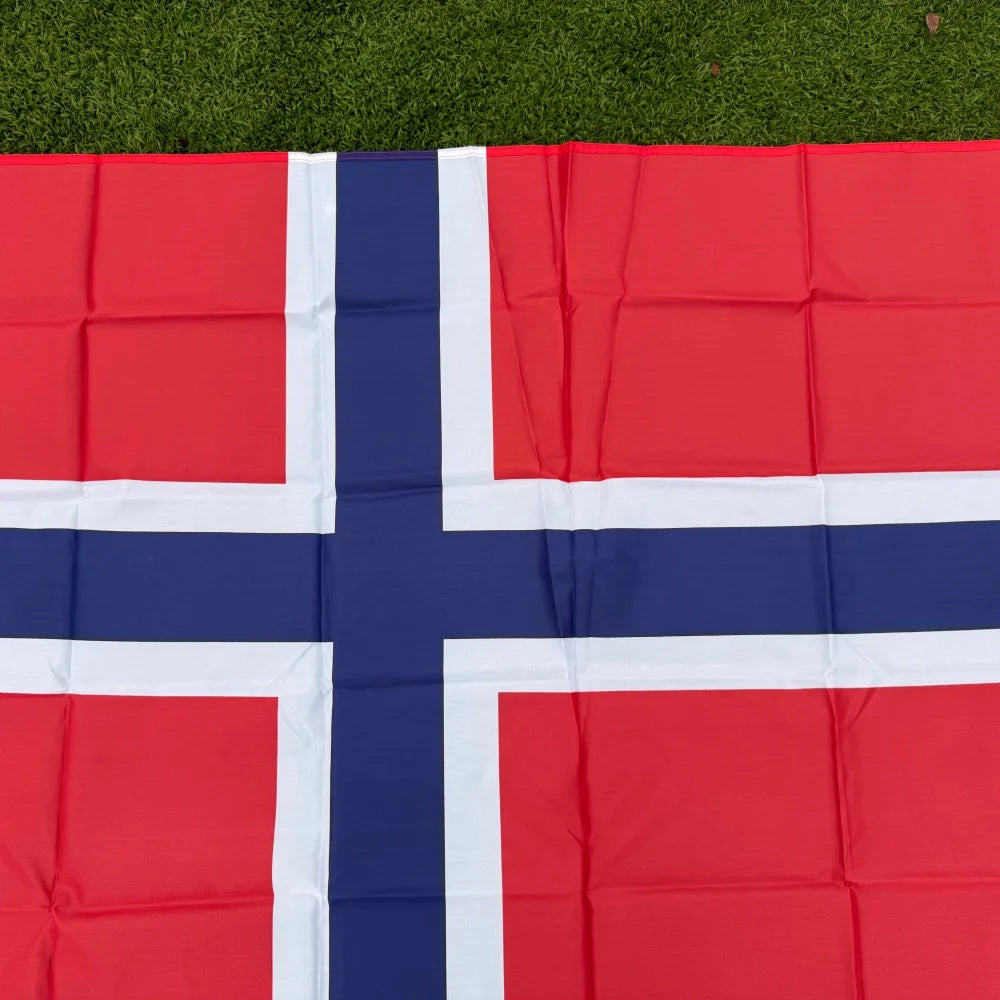 Norway Flag 150x90cm 3x5 FT Norwegian National Flag Red White Blue Cross Polyester Double Stitched Outdoor Indoor Decoration