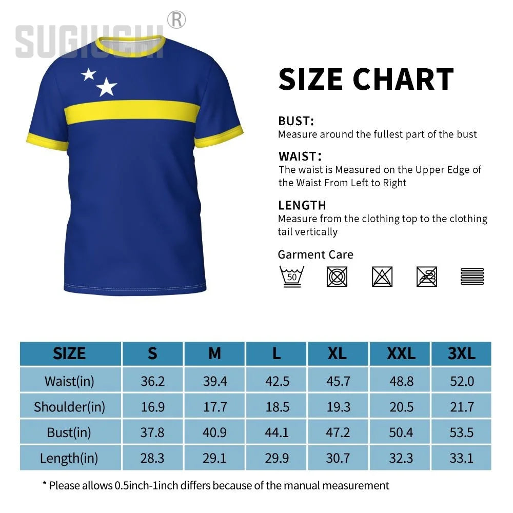 Custom Name Number Curaçao Flag 3D T-shirts For Men Women Tees team Clothes Soccer Football Fans Gift T shirt