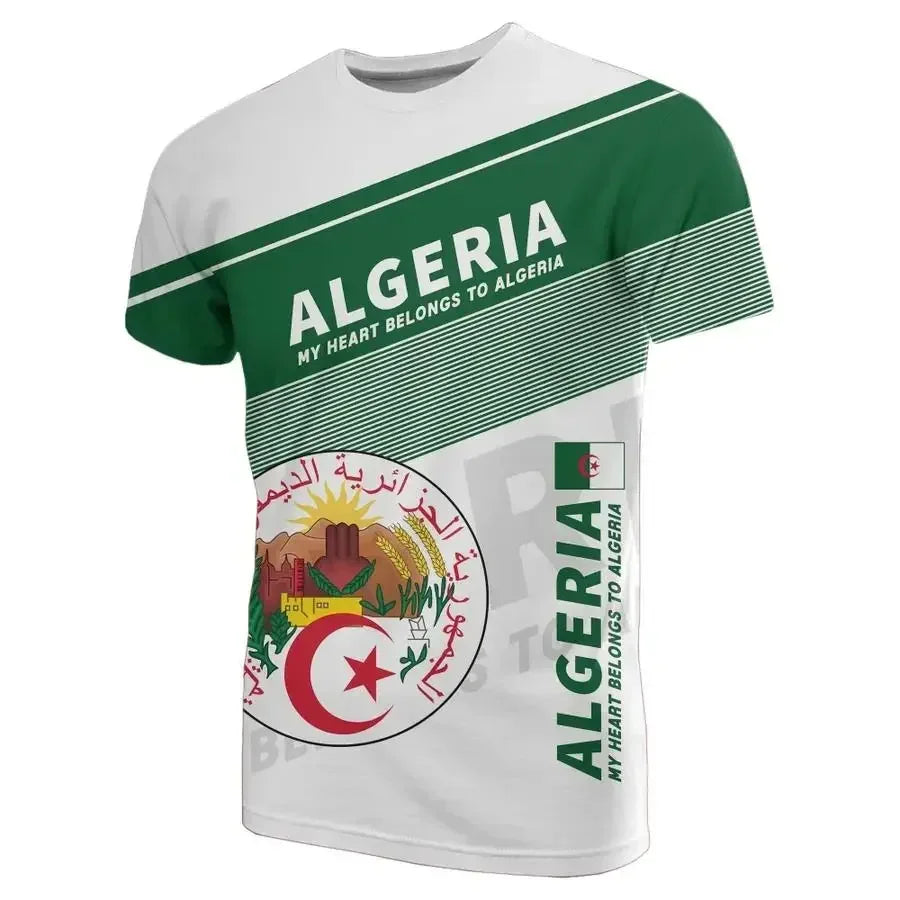 2026 – Algeria Soccer Jersey | Casual Sports Loose Fit 3D Print Summer Football Tee for Men & Women