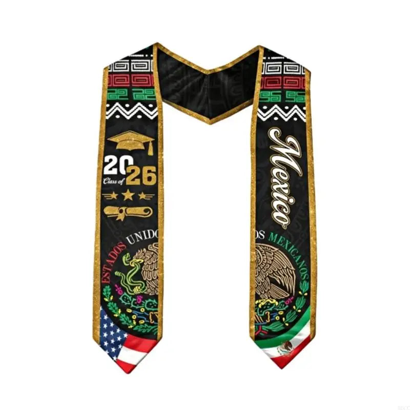 Mexican Graduation Sash & Stole – Premium Graduation Gown Sash for Graduation Ceremony