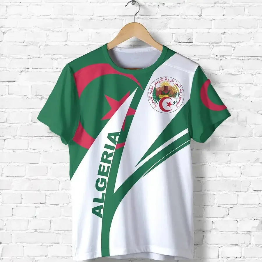 2026 – Algeria Soccer Jersey | Casual Sports Loose Fit 3D Print Summer Football Tee for Men & Women