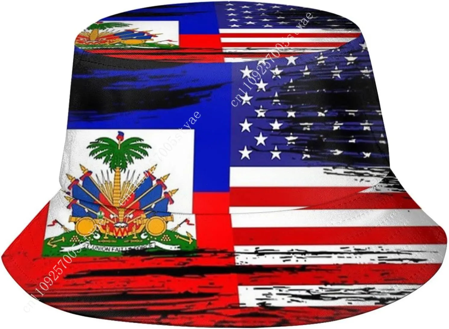 Haiti Flag Bucket Hat Men Women Haitian Outdoor Cap Fisherman