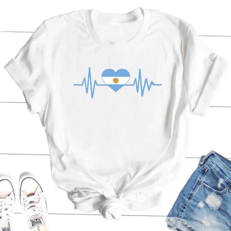 Argentina Tshirt – Unisex Cotton Tee for Men & Women | Casual Argentina Pride Graphic Shirt Top