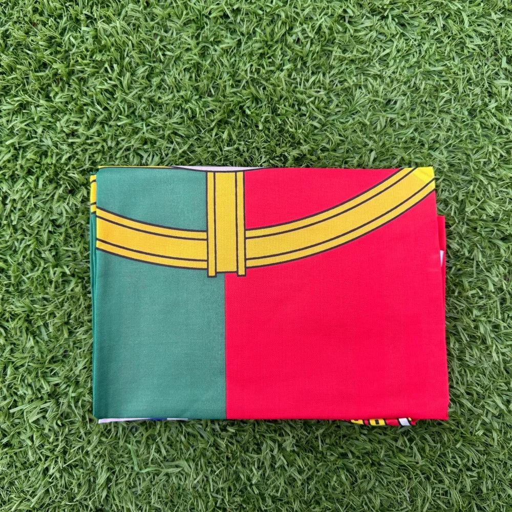 Portugal Flag 150x90cm 3x5 FT with Coat of Arms Polyester Double Stitched Outdoor Indoor Decoration