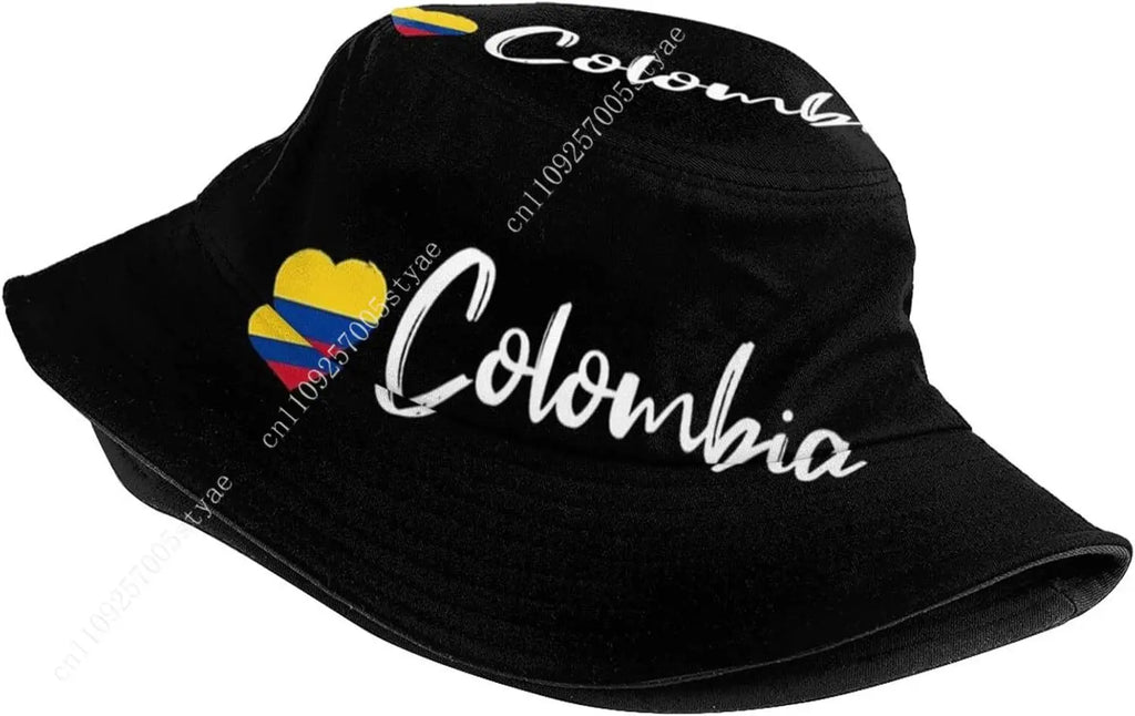 Colombia Flag Bucket Hat – Summer Fisherman Cap, Outdoor Sun Hat, Unisex Beach & Streetwear Hat