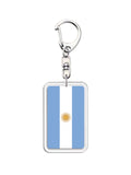 Argentina National Flag Acrylic Keychain – Trendy Bag Charm & Car Key Ring | Backpack Accessory Gift for Friends