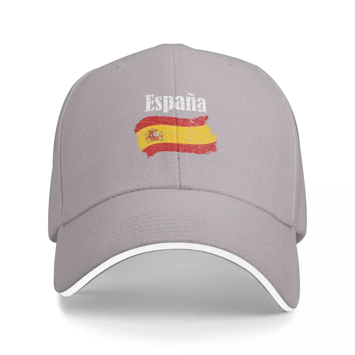 Espana Spanish Flag Vintage Graphic - Spain Lovers Tourists Souvenir Cool National Gift Baseball Cap Sun Cap Visor Mens Women's