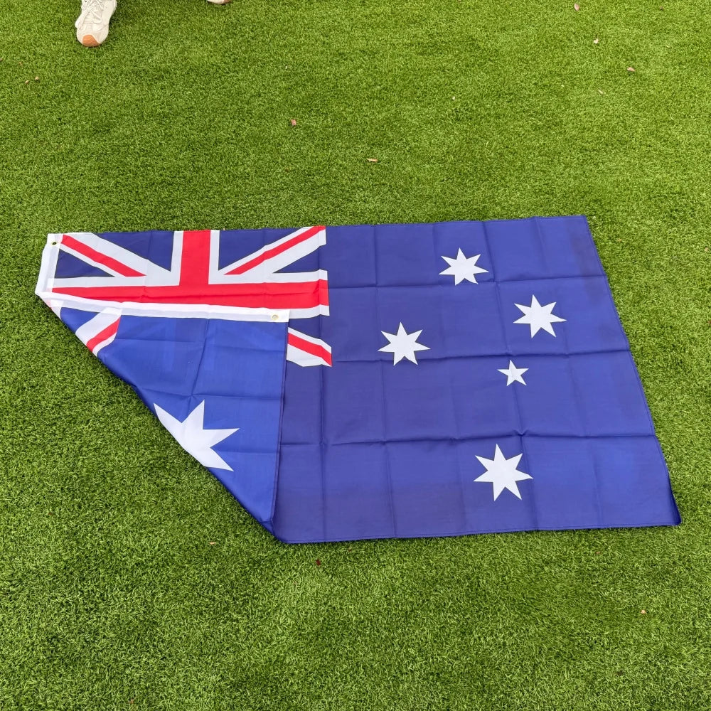 Australia Flag 150x90cm (3x5 FT) – Large Polyester National Banner | Australia World Cup 2026 Fan Flag for Indoor & Outdoor Use