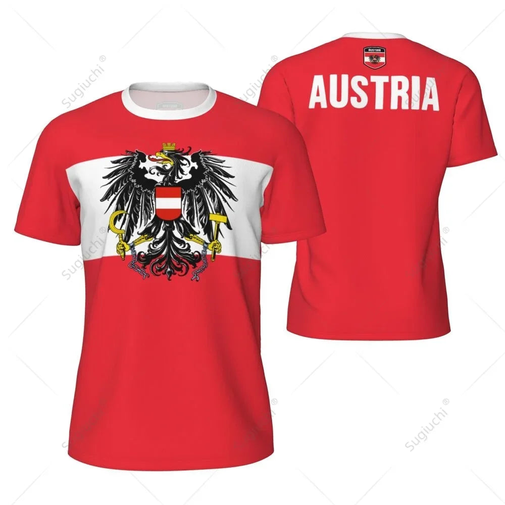 Austria Soccer Jersey| Quick-Dry Breathable Austria Jersey for Summer Sports