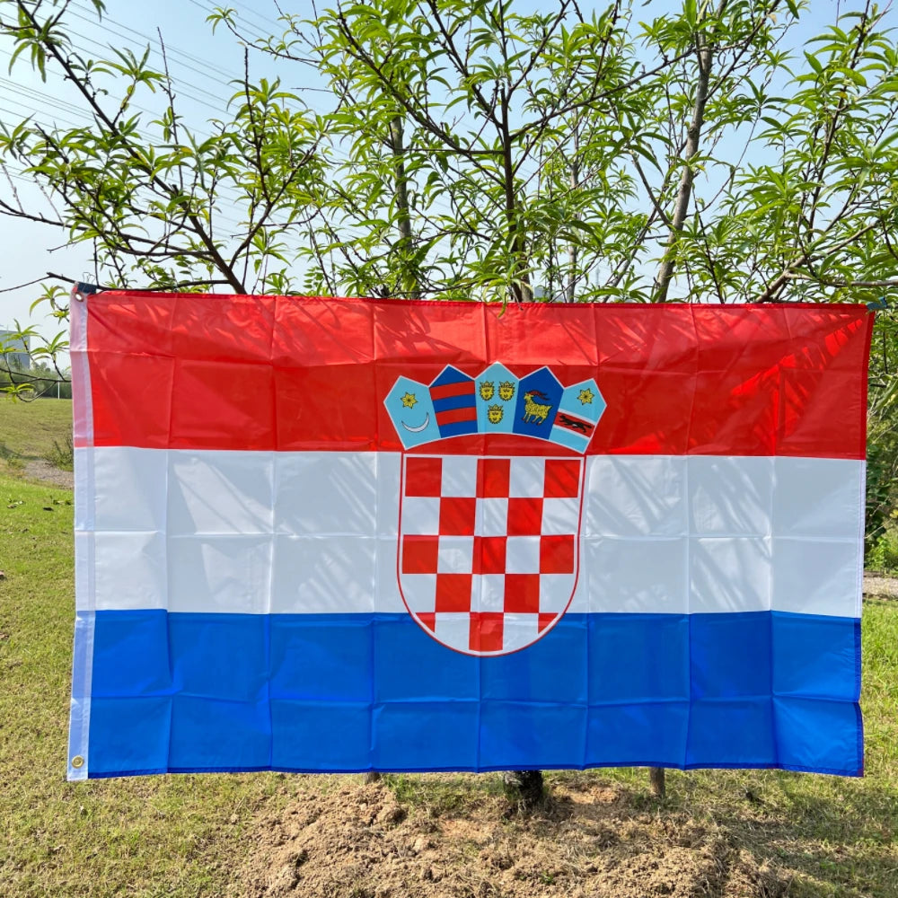 Croatia National Flag 90X150CM high quality polyester hanging hr hrv Hrvatska  indoor outdoor decoration