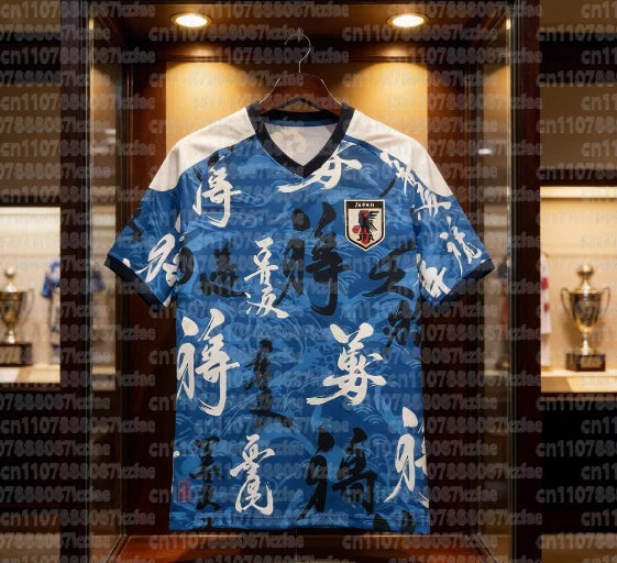 Japan Football Jersey Sports Casual T-Shirt Breathable Quick Dry Elastic Daily Training Top for FamilyMatching Kids Tops Tees