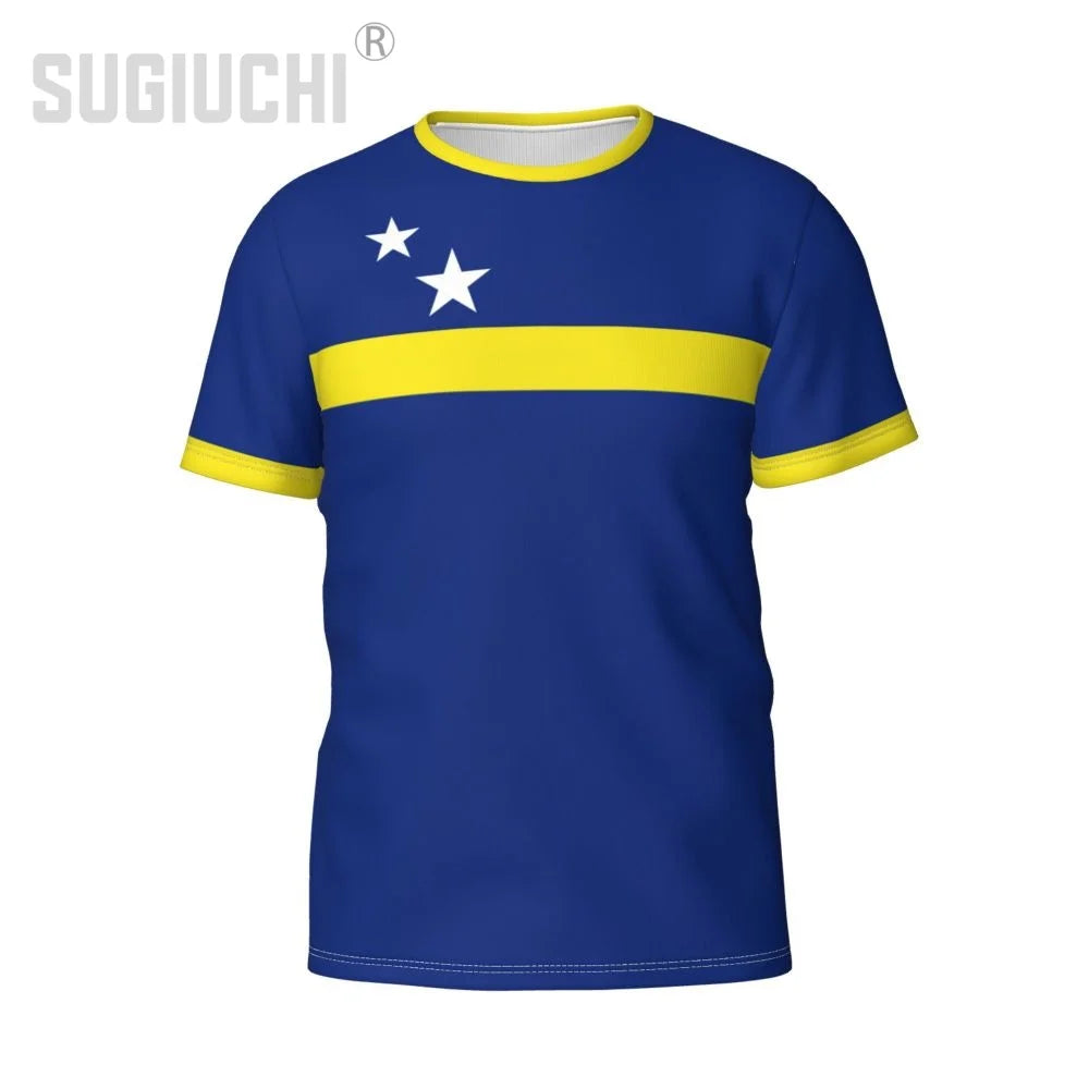 Custom Name Number Curaçao Flag 3D T-shirts For Men Women Tees team Clothes Soccer Football Fans Gift T shirt