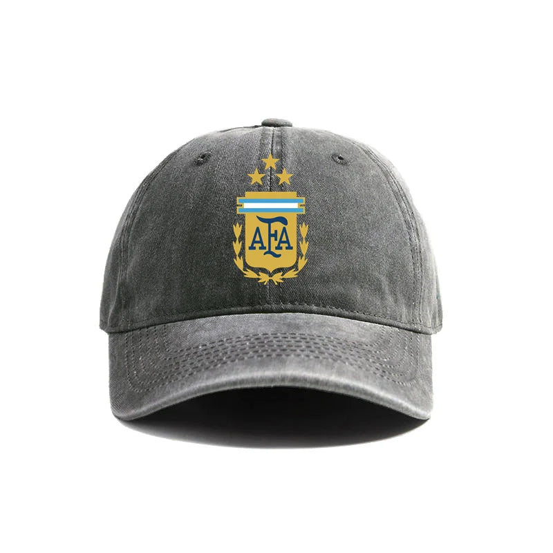 Argentina Baseball Cap – Distressed Vintage Dad Hat | 3 Stars Embroidered Cotton Adjustable Summer Outdoor Cap for Men