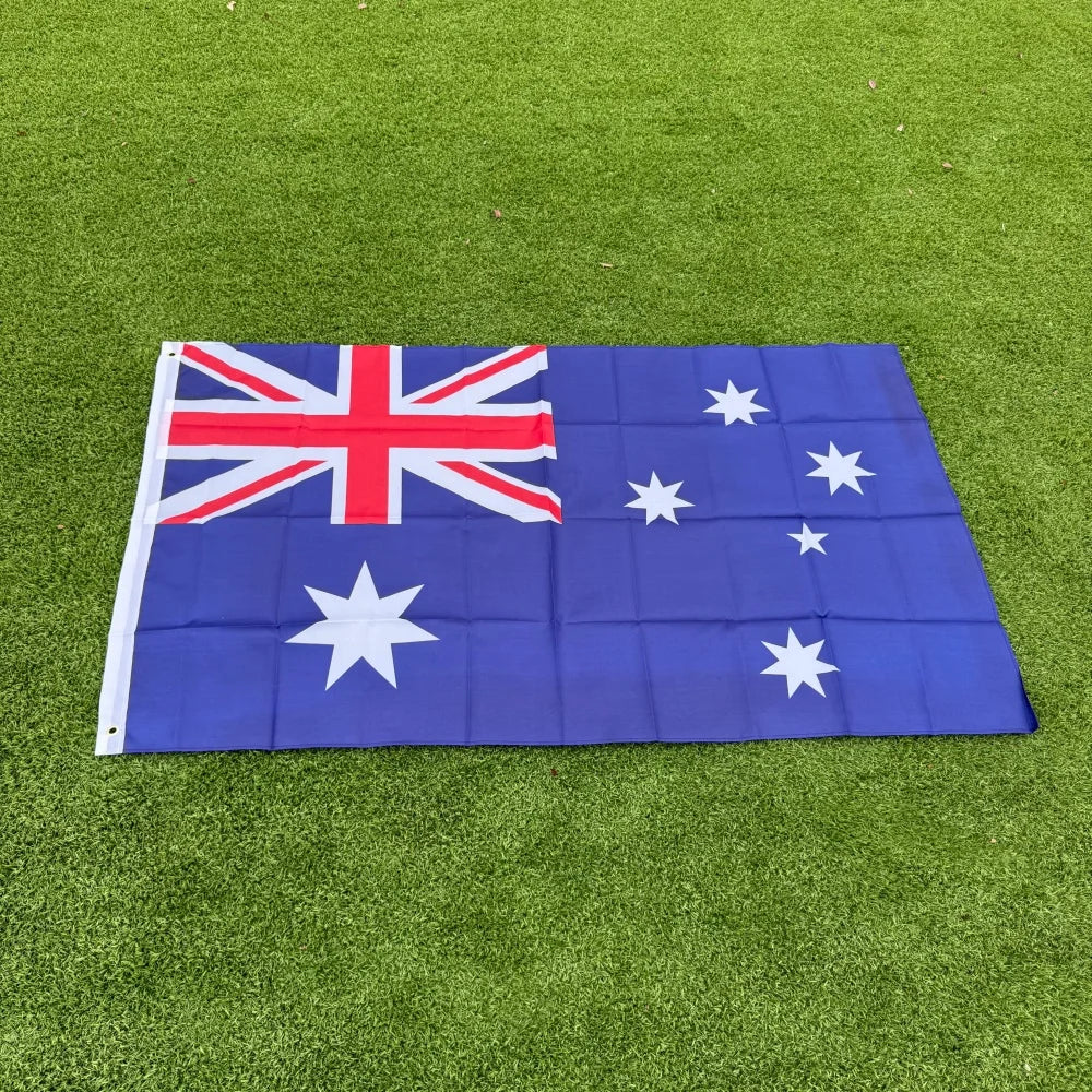 Australia Flag 150x90cm (3x5 FT) – Large Polyester National Banner | Australia World Cup 2026 Fan Flag for Indoor & Outdoor Use