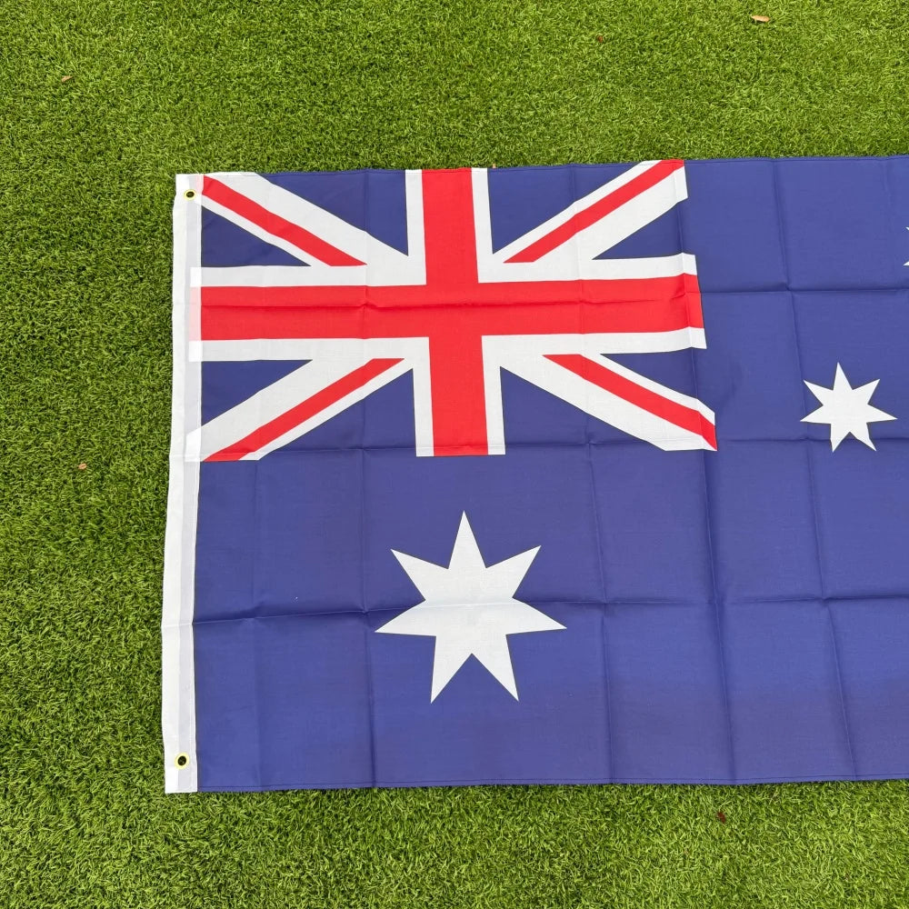 Australia Flag 150x90cm (3x5 FT) – Large Polyester National Banner | Australia World Cup 2026 Fan Flag for Indoor & Outdoor Use