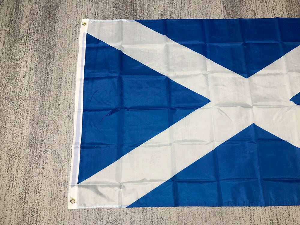 Scotland flag 90x150CM 3x5fts double penetration polyester Scottland Scotland Cross Flag Saint Andrew Banner For Decoration