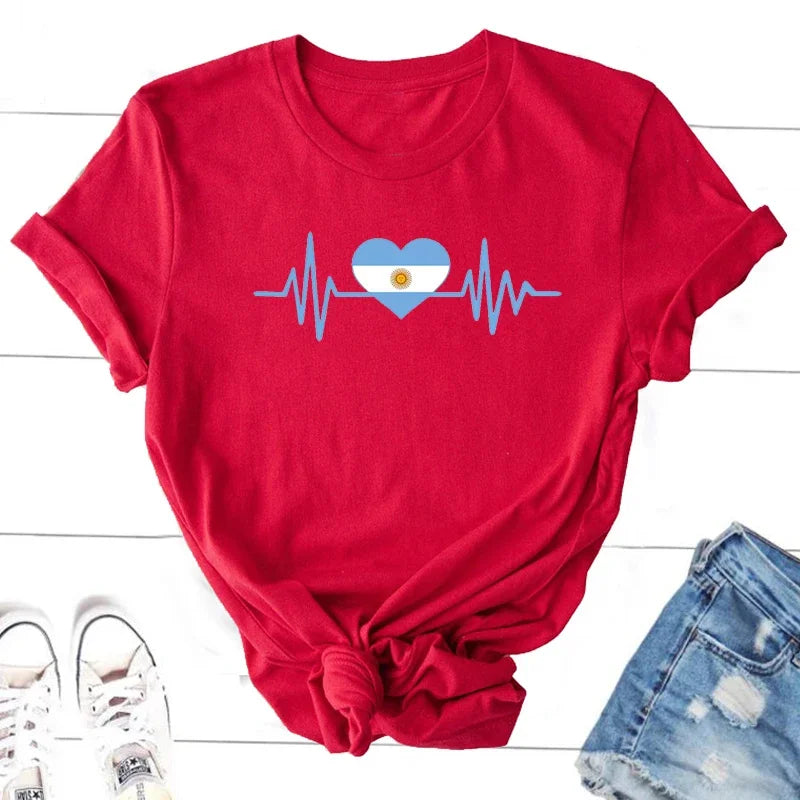 Argentina Tshirt – Unisex Cotton Tee for Men & Women | Casual Argentina Pride Graphic Shirt Top