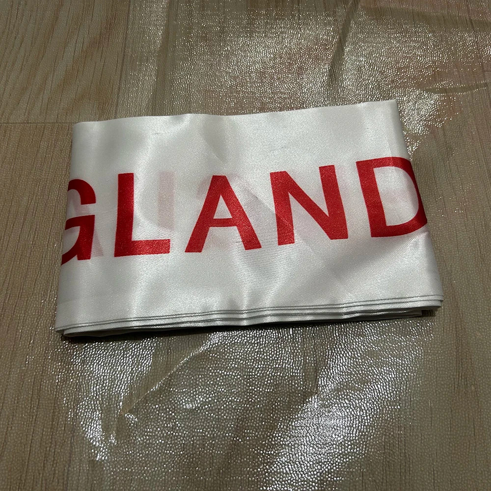 England Scarf 14x135cm Double-sided Printed England Flag Satin Scarf Suitable for 2026 world cup Sports Event