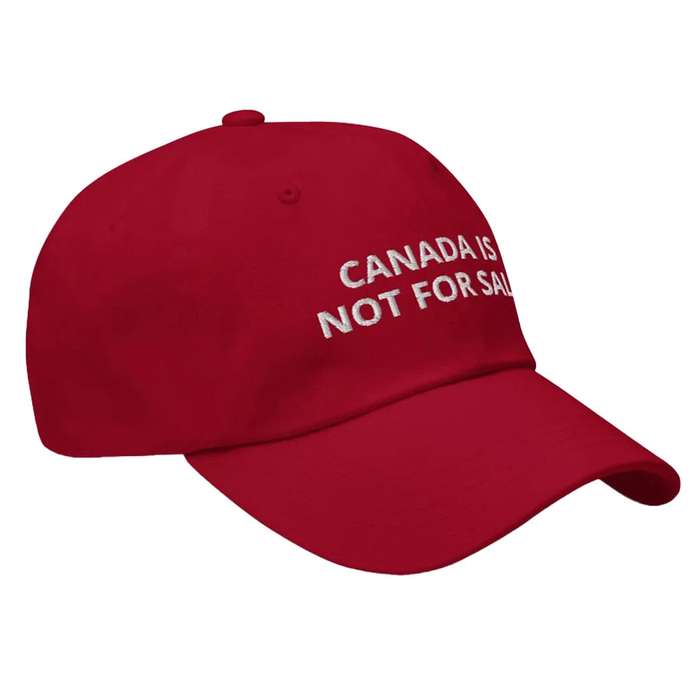 Canada Is Not For Sale Hat – Adjustable Vintage Baseball Cap, Canada Flag Streetwear Trucker Cap for Men & Women