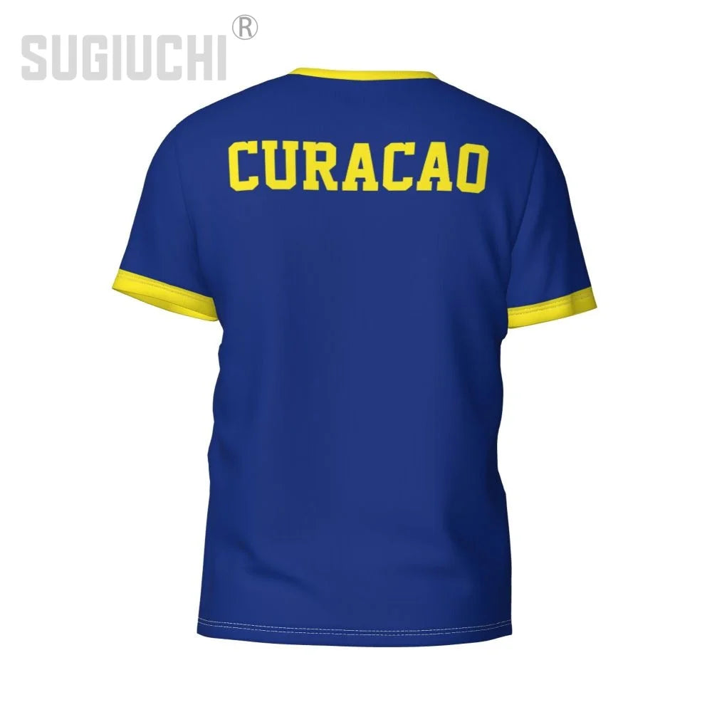 Custom Name Number Curaçao Flag 3D T-shirts For Men Women Tees team Clothes Soccer Football Fans Gift T shirt